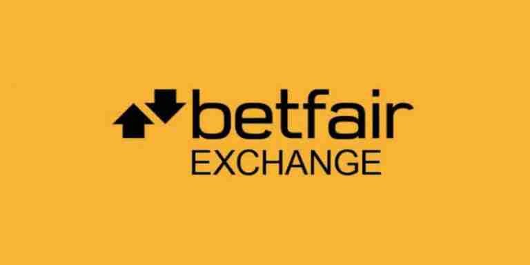 Betfair exchange logo on a mustard background.